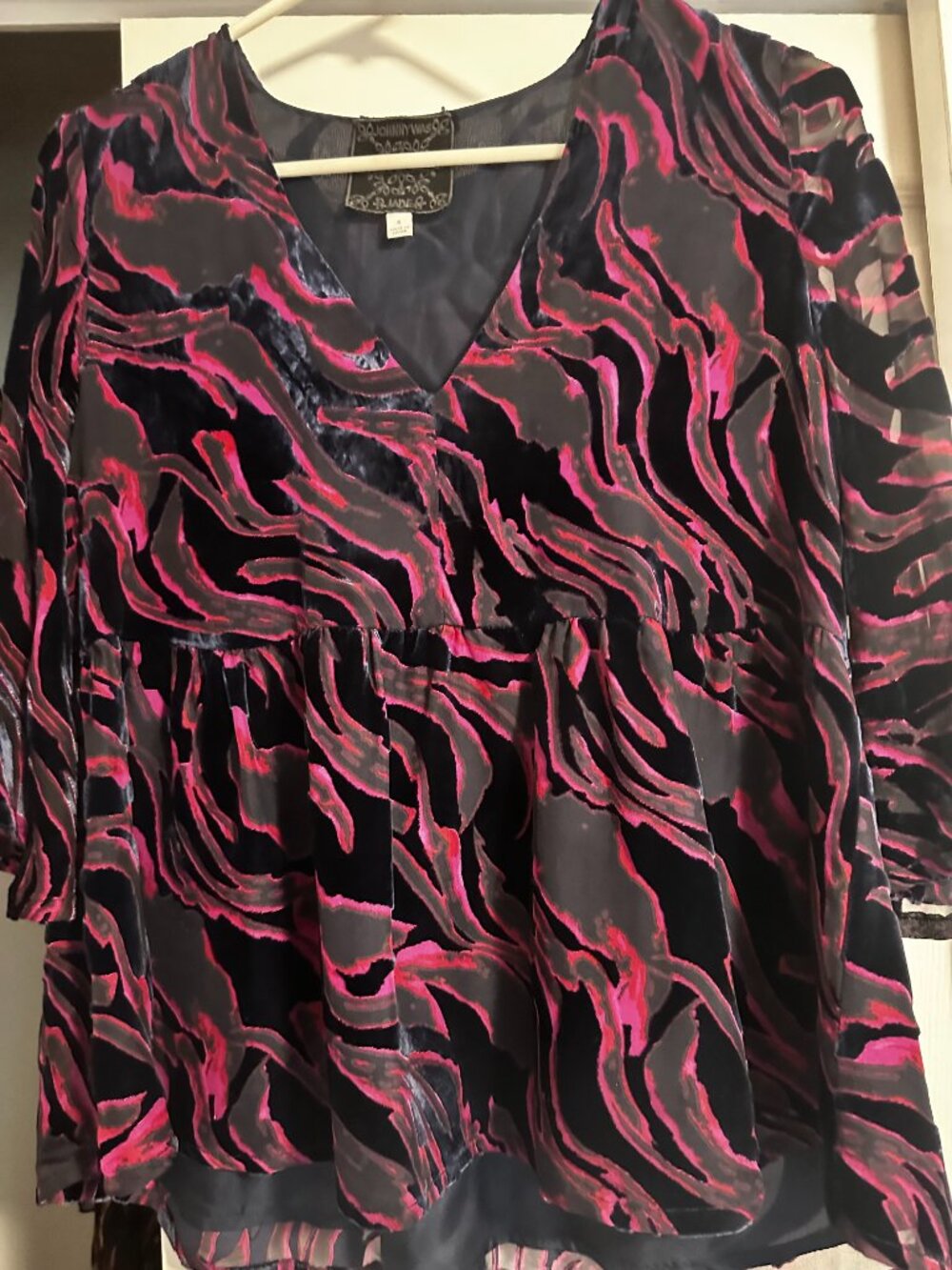 Johnny Was Burnout Velvet Top